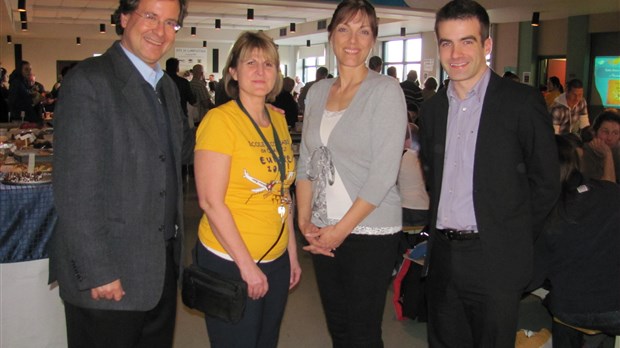 Visite des députés Matthew Dubé et Bertrand St-Arnaud à l'École secondaire de Chambly